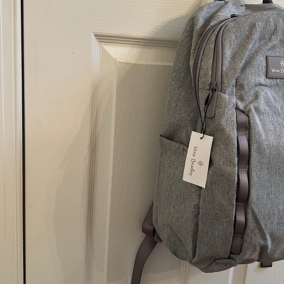 NEW Vera Bradley Lighten Up Sporty Backpack in Medium Heather Gray - Picture 8 of 16